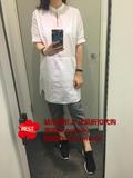 COS上海专柜代购  2016秋 白色薄棉中袖长款衬衫裙 衬衫