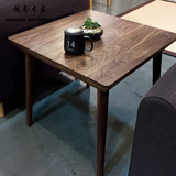 实木餐桌美式乡村松木小方桌特色酒吧洽谈咖啡桌棋牌桌饭桌休闲桌