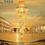 现代金色新品促销包邮奢华水晶吊灯客厅复式楼楼梯别墅酒店工程灯