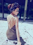 蘑菇小象 2016夏女装新款潮夜店款韩版性感吊带连衣裙 柳岩同款