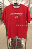 温妮香港代购 Aape 16春夏 国旗字母拼接短袖T恤男TE M2579