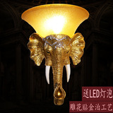 大象壁灯 楼梯玄关客厅过道酒吧卧室创意动物LED欧式酒店工程壁灯