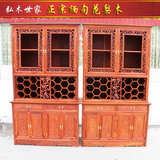缅甸花梨木现代中式酒柜红酒柜餐边实木隔断柜客厅储藏柜红木酒柜