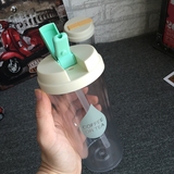 创意便携吸管大容量水滴塑料杯子男女士旅行运动饮料随行随手水杯