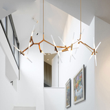 北欧后现代简约客厅吊打餐厅艺术创意个性别墅设计师人字树杈吊灯