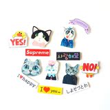 【萌小依】创意原宿冰箱贴 磁铁吸铁石 卡通可爱猫咪磁贴 留言贴