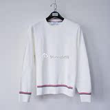 【正品代购】Thom Browne 16aw 白色针织卫衣袖口彩条设计