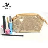 雾花女士化妆包水饺形小大容量化妆袋经典收纳包旅行化妆品整理包