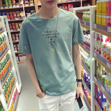 希望之城2016夏季时尚香蕉短袖T恤 男士韩版圆领潮流半袖体恤衫
