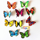 幼儿园教室装饰 儿童房环境布置贴画 卡通动物立体仿真3d蝴蝶