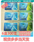 香港屈臣氏 薄荷味3盒原味3盒圆线护理牙线 清洁牙缝6盒300支