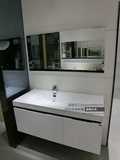 120CM新款正品欧路莎OLS-BC6023现代简约白色钢琴漆品浴室柜