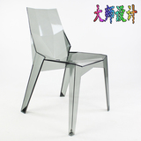 简约现代创意设计师餐椅 北欧式透明亚克力椅子 办公洽谈PC波利椅