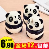 创意熊猫自动牙签盒高档手压式时尚牙签筒便携可爱餐桌牙签收纳罐