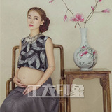 2016新款韩版大码孕妇摄影服装影楼摄影孕妇装礼服艺术照写真服