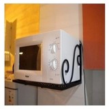 墙上壁挂式微波炉烤箱架厨房简易调味料置物架放置架收纳架多功能