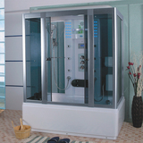 康利达淋浴房整体浴室 钢化玻璃长方形洗澡卫生间带浴缸品牌特价