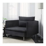 重庆宜家家居IKEA代购索德汉单座组合件简约单人沙发布艺单人沙发