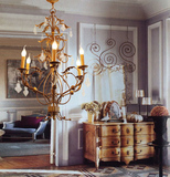 原装进口铁艺中世纪复古吊灯美式客厅餐厅卧室水晶欧式灯具饰品