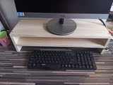 兴荣电脑液晶显示器笔记本增高架办公电脑底座实木桌面置物收纳架