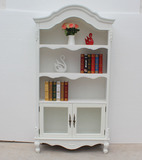 新款美式书柜实木单个书橱简约储物架欧式置物柜书架收纳柜装饰柜