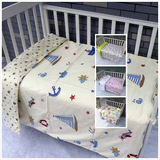 婴儿被套纯棉 单件 可定做幼儿园被套床单三件套 新生儿宝宝必备