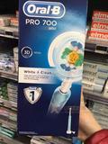 包邮法国代购 oral b欧乐比亮白抗敏 3d white pro700 电动牙刷