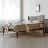 治木工坊美式乡村美式白橡木床1.51.8米简约纯实木单双人床箱体床
