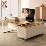 上海办公家具创意老板桌简约现代职员办公桌椅组合钢架中班台特价