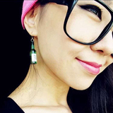 日韩香水瓶子耳钉女气质韩国韩版时尚个性耳坠耳饰耳环配饰装饰品