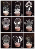 包邮创意起夜灯led3d小夜灯插电台灯卧室立体床头灯婴儿喂奶灯