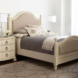 现货美式纯实木双人床法式公主布艺床卧室家具白色1.8米软包婚床