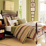 美式乡村双人床 法式乡村别墅复古做旧雕花床1.8欧式纯实木婚床床