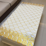 欧式烫金桌布搭配软玻璃PVC茶几布防水防油免洗餐台布客厅茶几垫