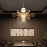 东南亚风格吊灯酒店会所餐厅创意装饰竹编灯新中式客厅茶室竹艺灯