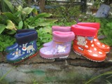 男童雨靴女宝宝雨鞋小童水鞋水靴冬季女童防滑胶鞋儿童雨鞋