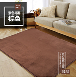 新品客厅卧室防滑垫 欧式咖条纹简约素色圈绒大地垫地毯不掉毛