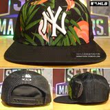 韩国正品MLB代购直邮 16夏季男女同款花色平沿嘻哈帽 NY/LA棒球帽
