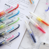 元气小钢笔 透明彩色迷你软笔学生用女生钢笔 日本进口百乐正品