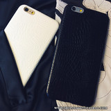 新款iphone6s鳄鱼纹手机壳苹果6plus商务简约皮质手机壳软情侣5.5