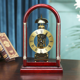 欧式花梨木古典实木座钟机械复古创意台钟客厅时钟北极星机芯摆件