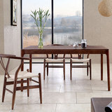 雷赛家居 北欧宜家风格 胡桃木小户型现代简约实木办公桌饭桌椅