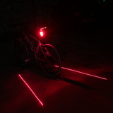夜骑激光尾灯自行车灯尾灯安全警示灯山地车后灯单车配件骑行装备