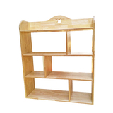 儿童实木书柜橡胶木书架整装书橱储物柜置物架简约现代书架置物格