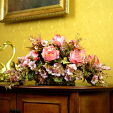 戴安娜欧式花瓶仿真花套装假花绢花家居装饰品花艺玄关餐桌花包邮