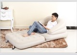 包邮单人气垫床单人沙发五合一植绒充气沙发床折叠双人折叠沙发