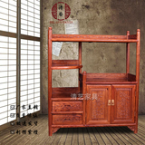 花梨木茶水柜 餐边柜 小橱柜中式仿古实木红木茶叶柜 精致小柜子