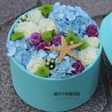 杭州玫瑰绣球鲜花礼盒母亲节同城速递生日鲜花送女友西湖花店配送