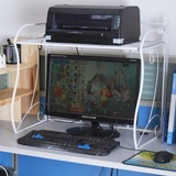 办公桌面收纳架双层置物架打印机架子微波炉架液晶显示器垫高