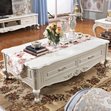 欧式简约沙发茶几法式时尚小户型客厅实木雕花茶台创意功夫茶桌子
